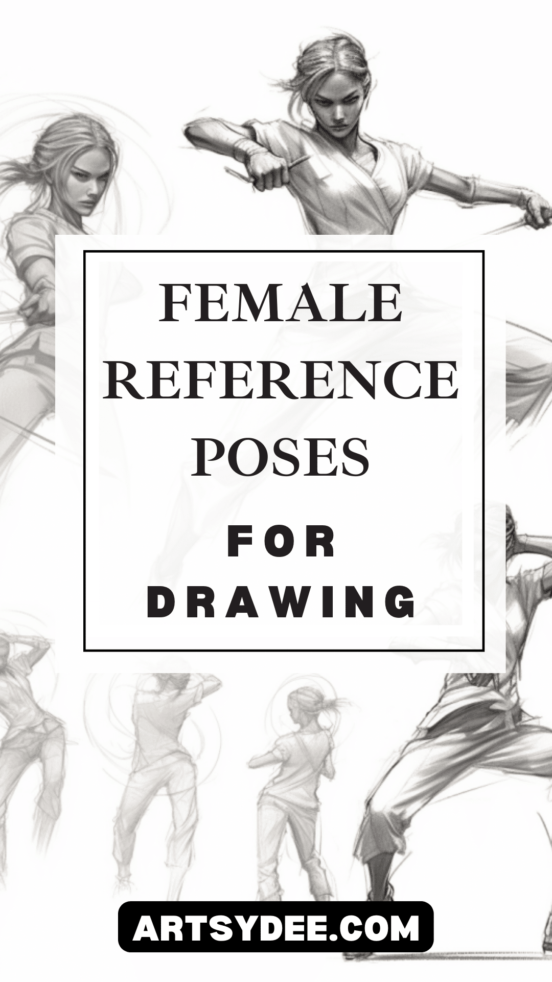 80+ Essential Female Pose Reference Images for Artists - Artsydee ...