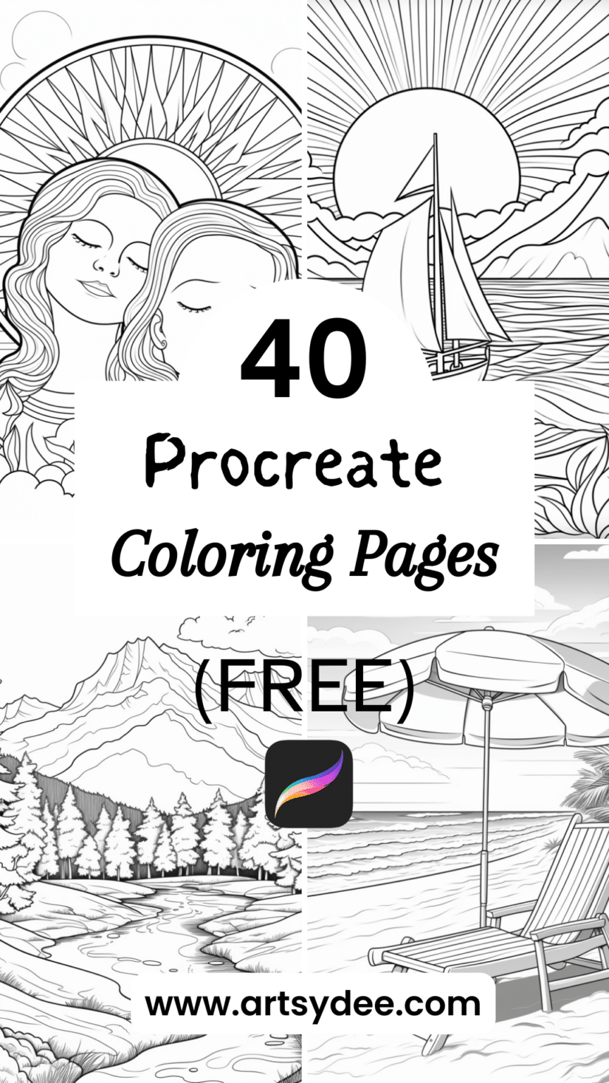 Procreate Coloring Pages: Explore 40+ Free Artistic Gems! - Artsydee