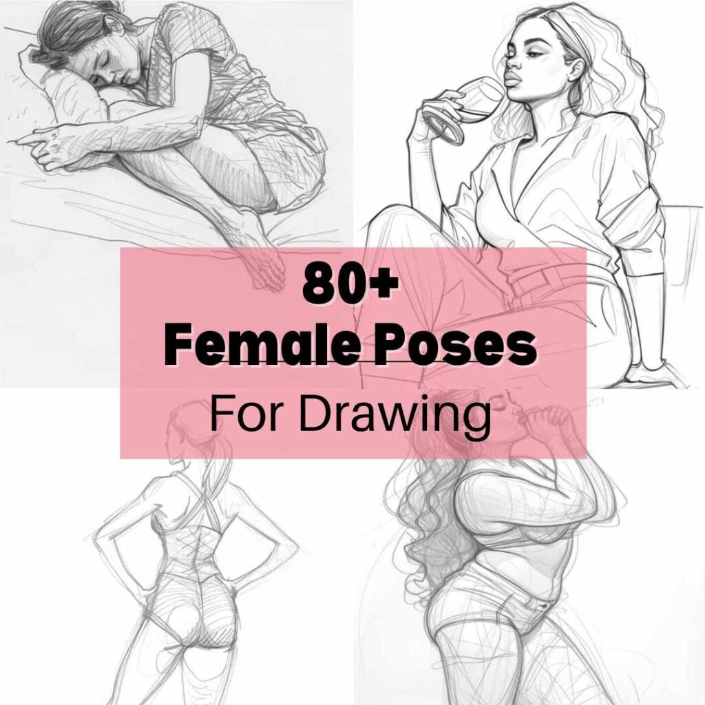 80+ Essential Female Pose Reference Images for Artists - Artsydee ...