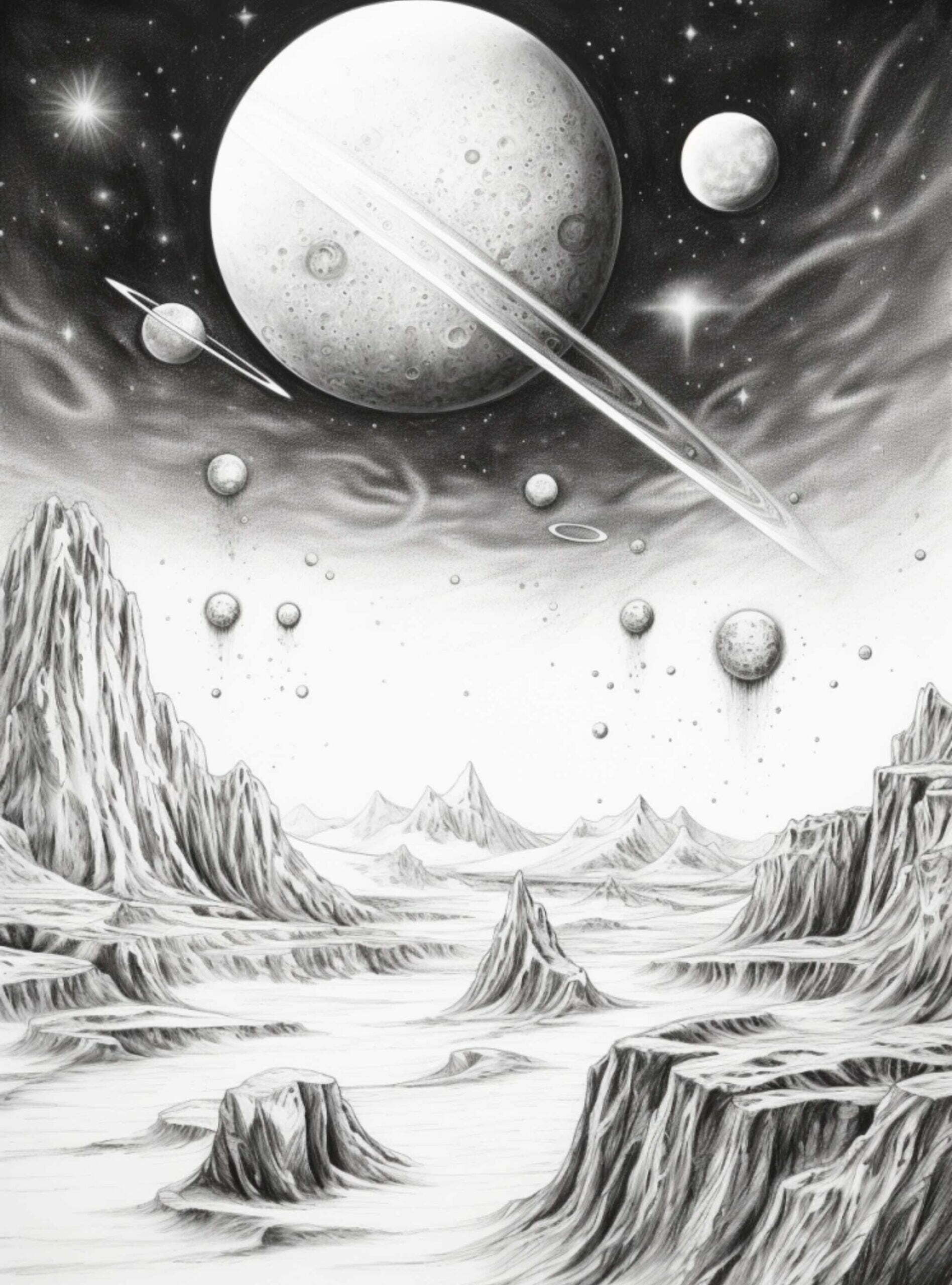 Space Drawing Ideas Creative Inspiration for Your Next Cosmic Artwork