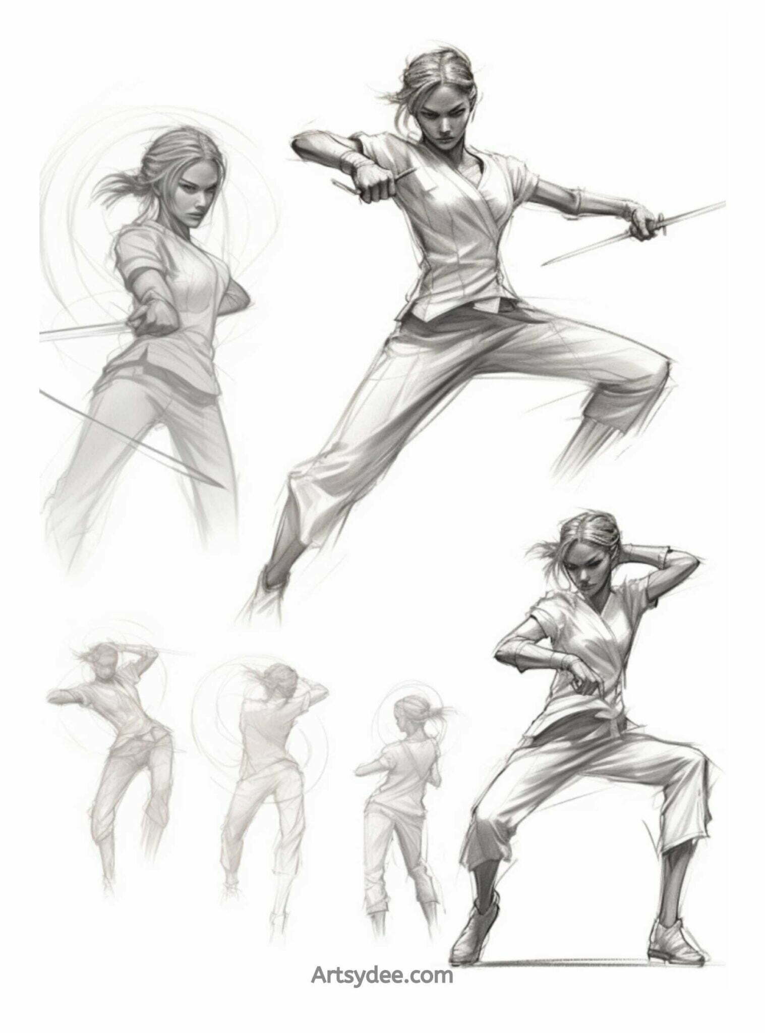 80+ Essential Female Pose Reference Images for Artists - Artsydee ...