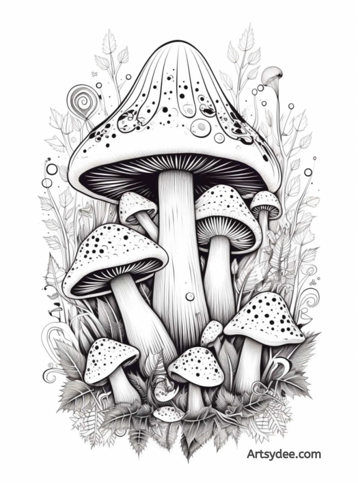 30+ Easy Mushroom Drawing Ideas For Your Sketchbook - Artsydee ...