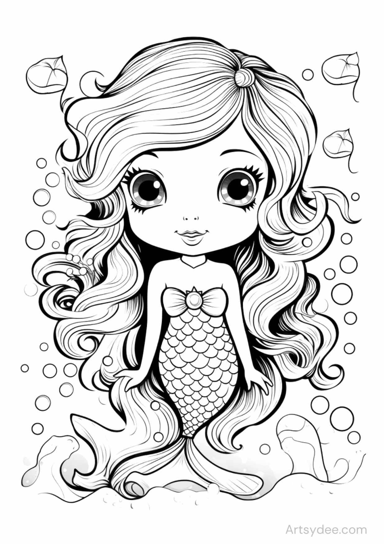 43 Mermaid Coloring Pages: Dive Into Magical Underwater Worlds ...