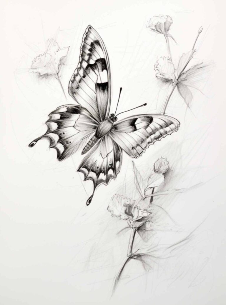 Stunning Butterfly Drawings: 21 Artworks to Inspire Your Creative Wings ...