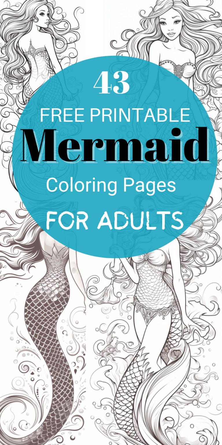 43 Mermaid Coloring Pages: Dive Into Magical Underwater Worlds ...