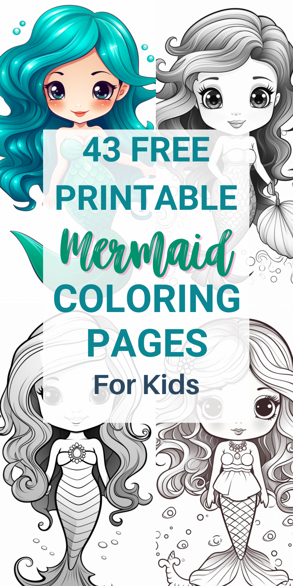 43 Mermaid Coloring Pages: Dive Into Magical Underwater Worlds ...