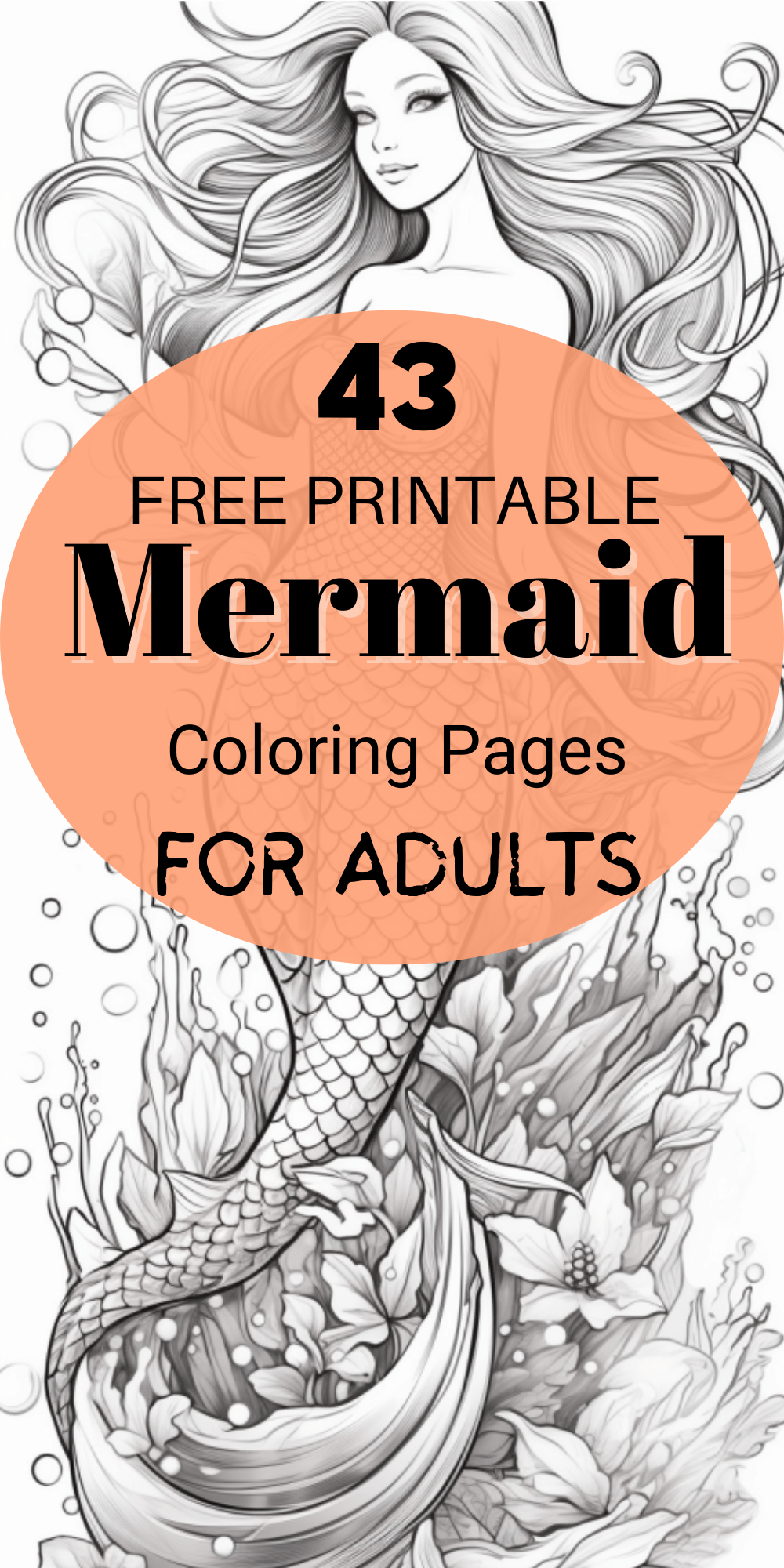 43 Mermaid Coloring Pages: Dive Into Magical Underwater Worlds ...