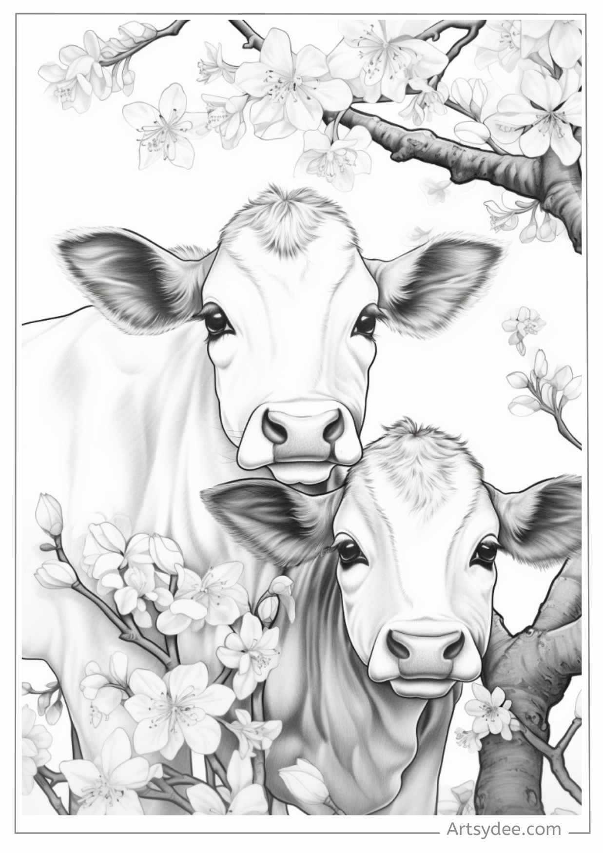 21+ Free Adorable Cow Coloring Pages for Moo-velous Fun! - Artsydee ...