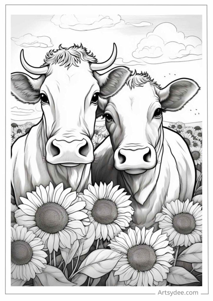 21+ Free Adorable Cow Coloring Pages for Moo-velous Fun! - Artsydee ...