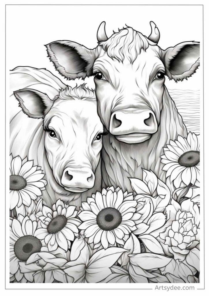 21+ Free Adorable Cow Coloring Pages for Moo-velous Fun! - Artsydee ...