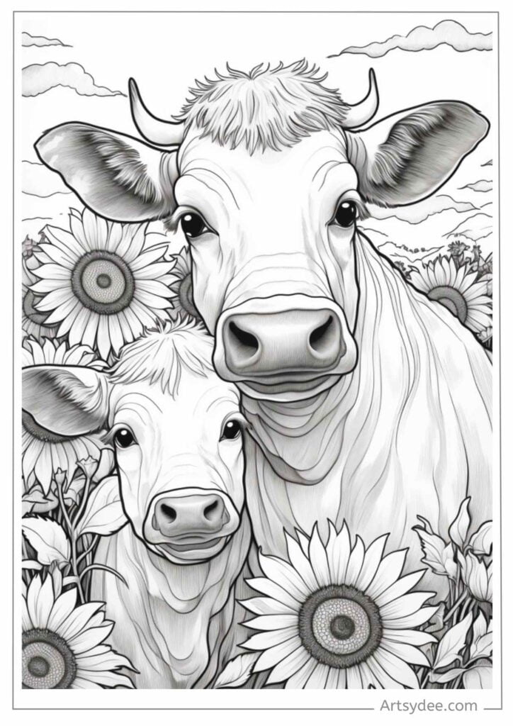 21+ Free Adorable Cow Coloring Pages for Moo-velous Fun! - Artsydee ...