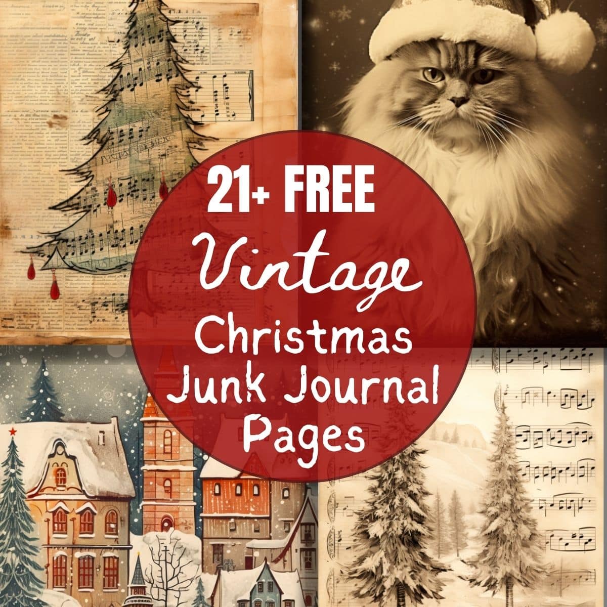 21+ FREE Christmas Junk Journal Printables - Artsydee - Drawing, Painting,  Craft & Creativity