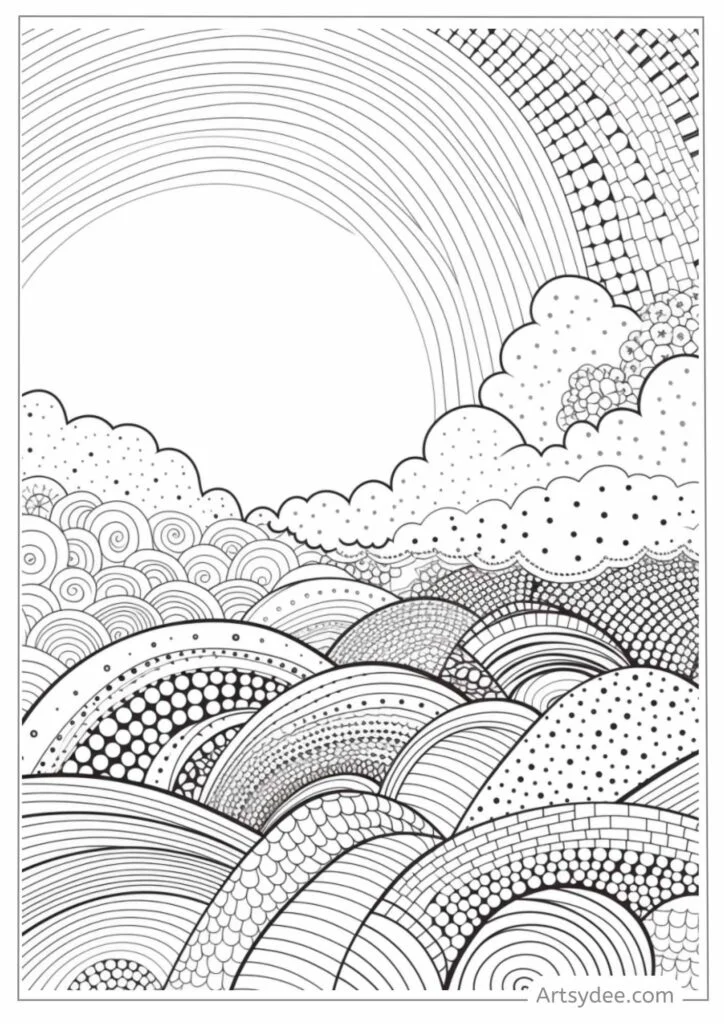 Zentangle Drawing Templates for Practice and Art Therapy 4 Beautiful  Mushroom Coloring Pages Adult Coloring Pages Instant Download 