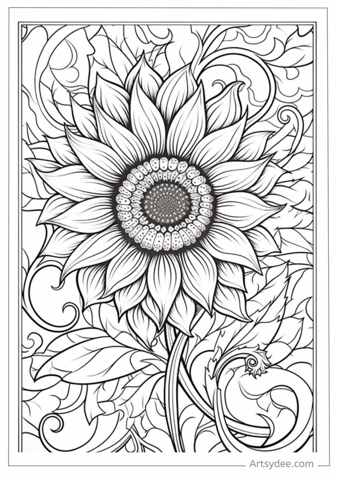 Blossom Your Creativity: 60+ Free Flower Coloring Pages to Inspire Your ...