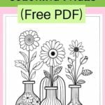 free printable flower coloring pages