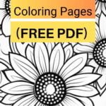 free printable flower coloring pages