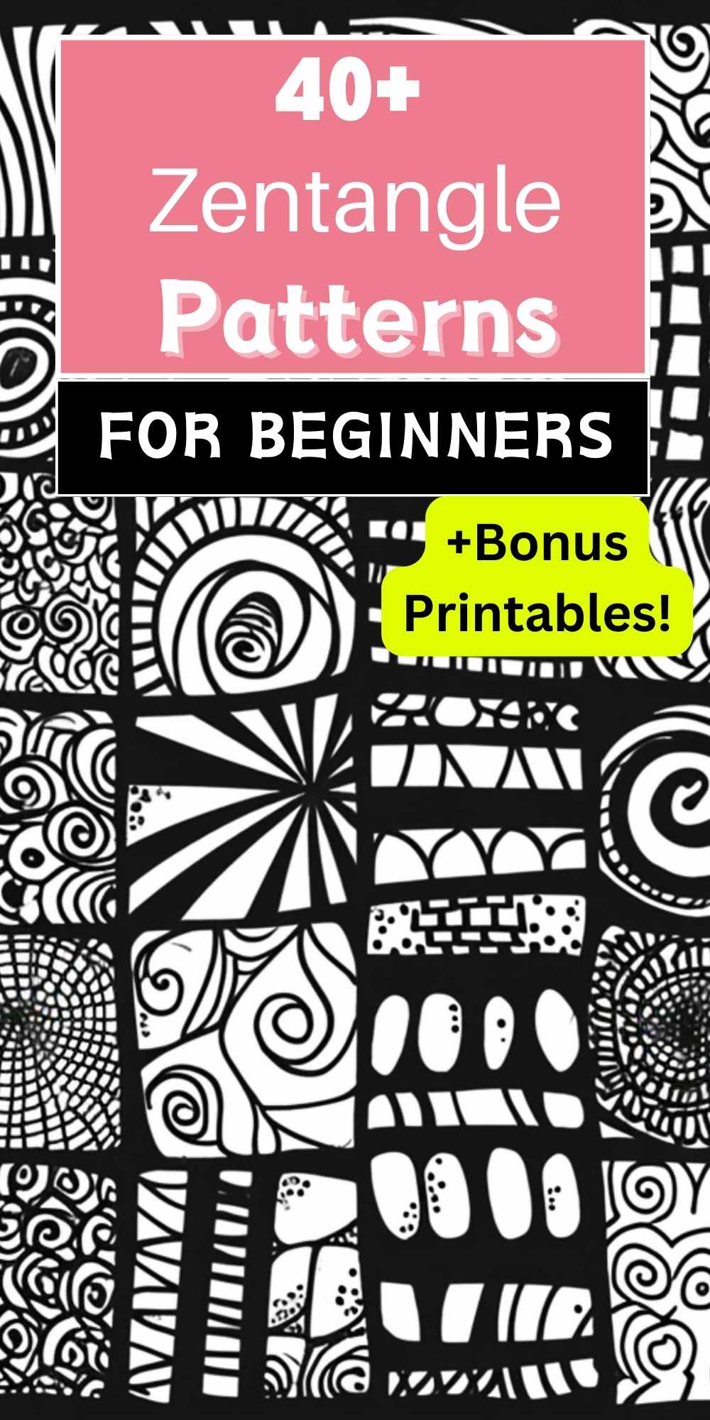 41+ Zentangle Patterns for Every Artist - Simple to Complex ...