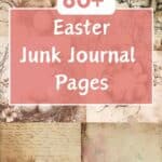 easter junk journal pages