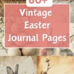 easter junk journal pages