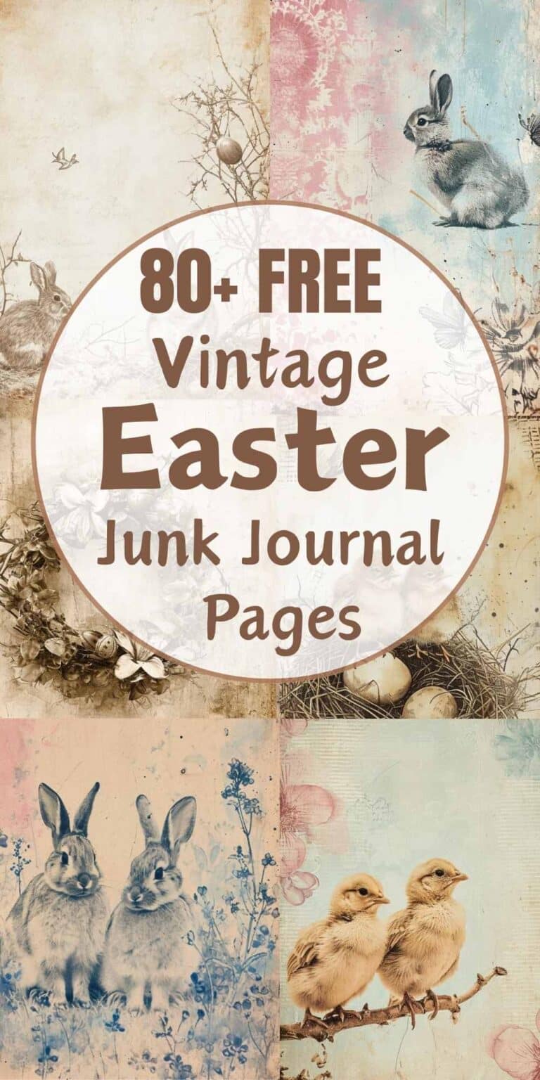 Easter Junk Journal Pages: Free Printables For Your Spring Projects ...