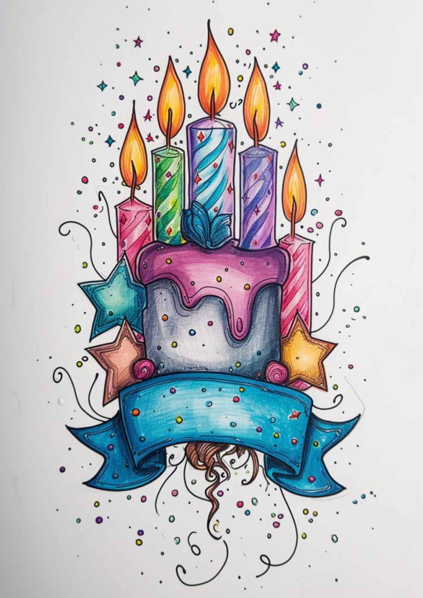 31 Fun & Easy Happy Birthday Drawing Ideas! Artsydee Drawing