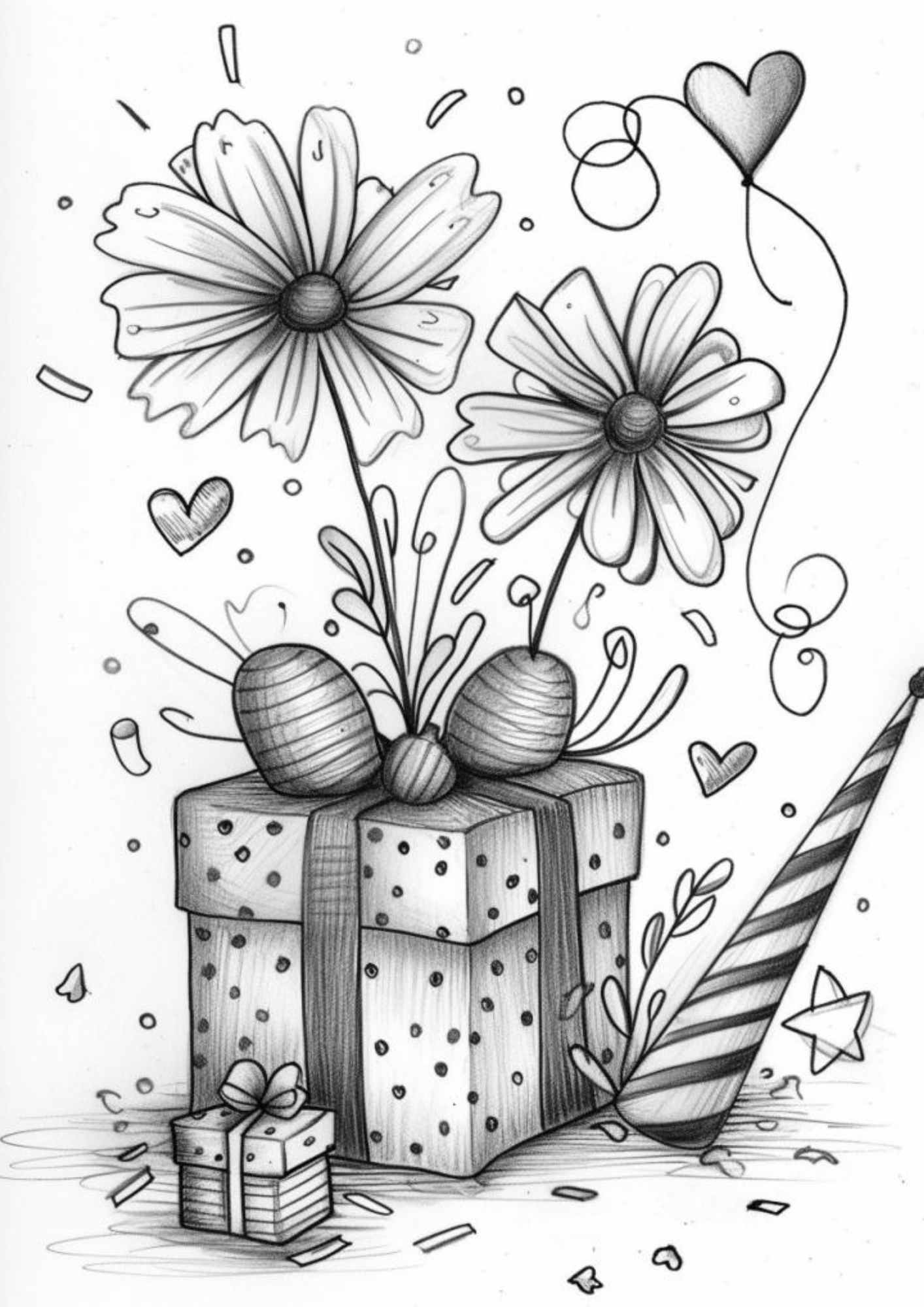 31 Fun & Easy Happy Birthday Drawing Ideas! Artsydee Drawing