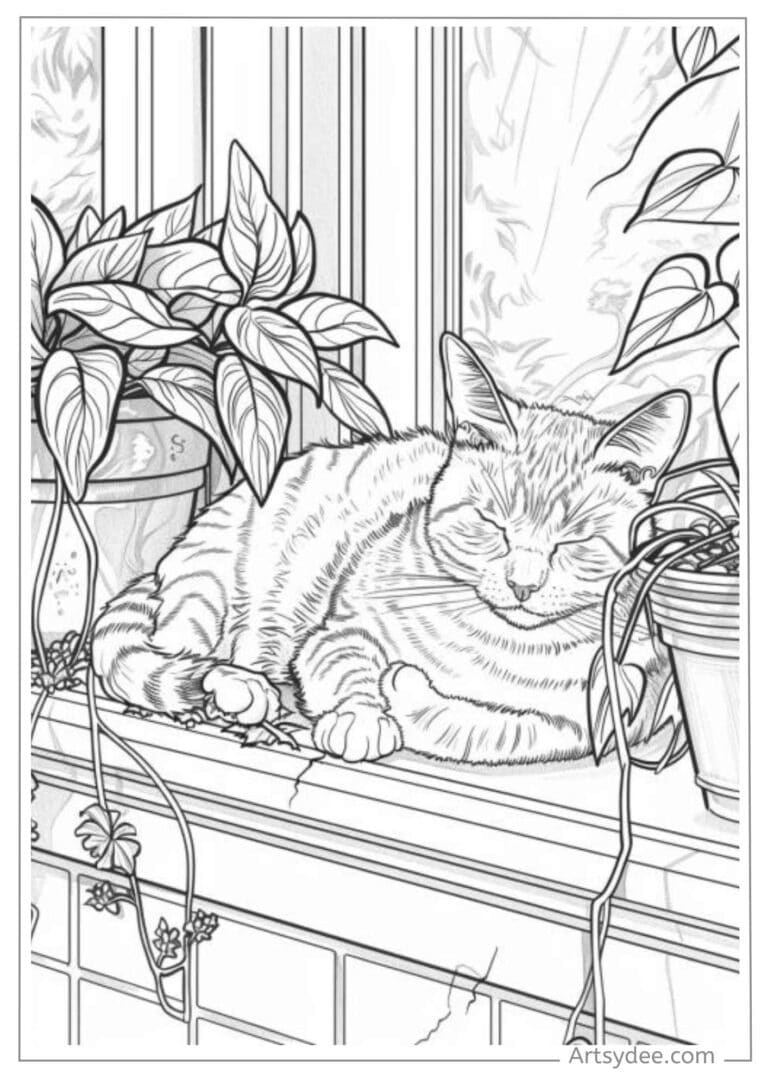 cat coloring pages