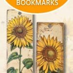 sunflower junk journal pages free printables