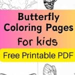 free printable butterfly coloring pages