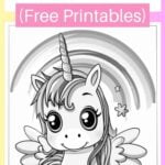 free printable unicorn coloring pages