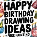 happy birthday drawing ideas