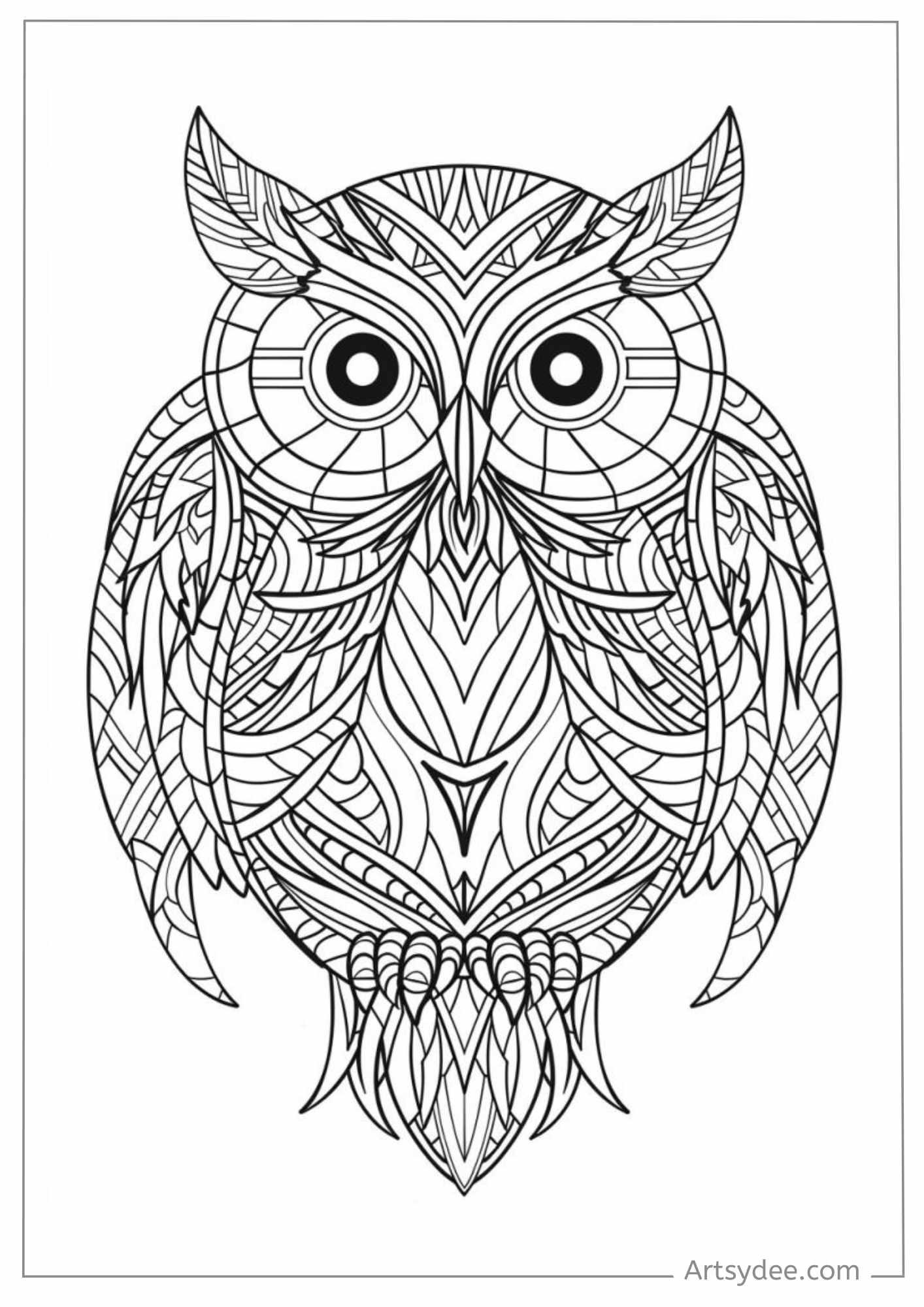 40+ Magical Owl Coloring Pages (Free Printable PDF) - Artsydee ...