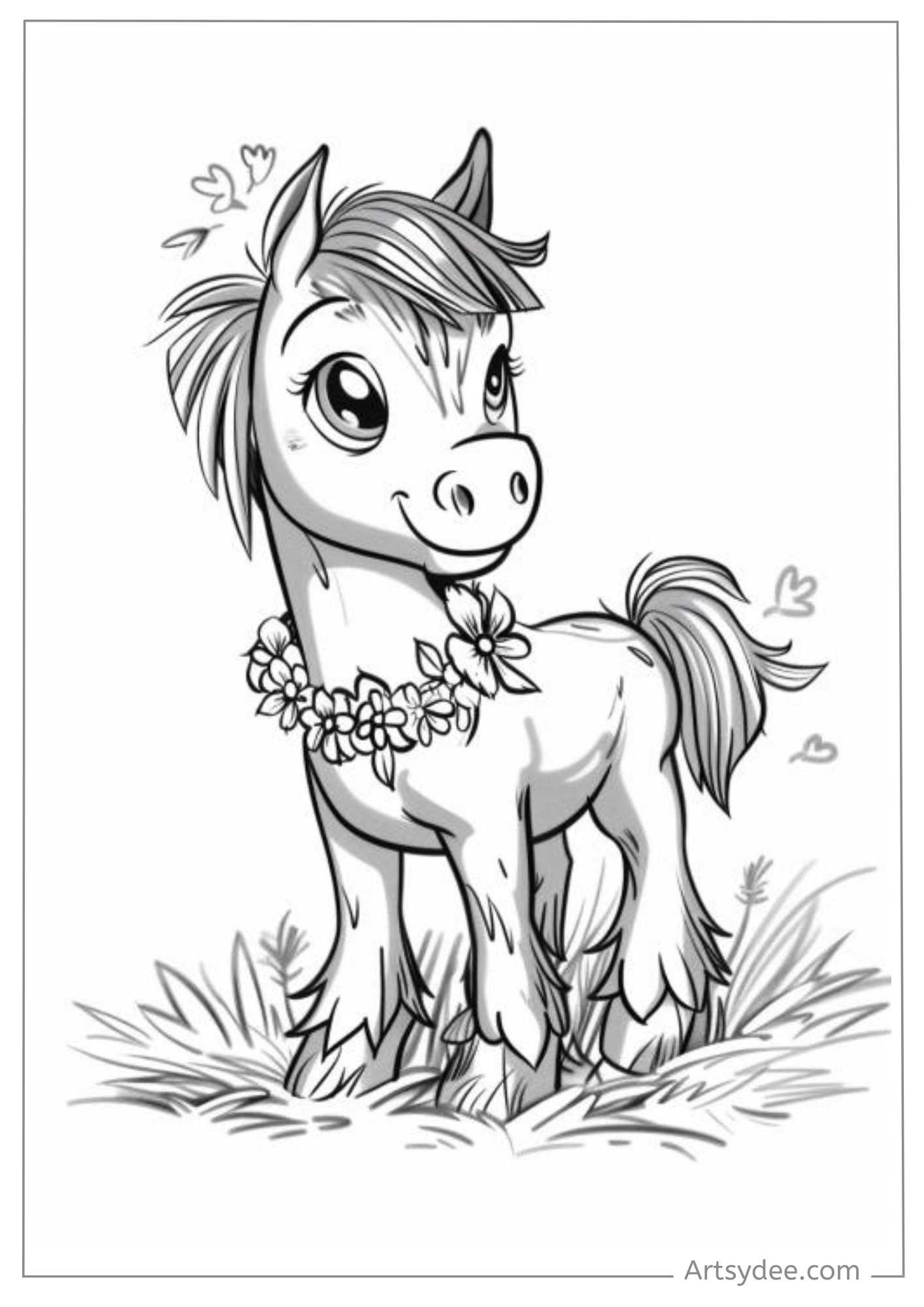 71+ Horse Coloring Pages: Free Printables for Coloring Fun! - Artsydee ...