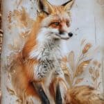 fox junk journal page