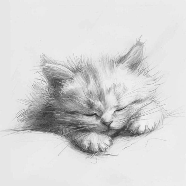 cute cat drawing