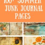 summer junk journal pages