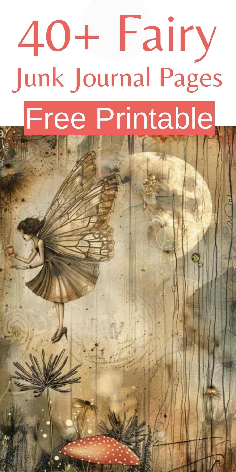 49 Free Printable Fairy Junk Journal Pages! - Artsydee - Drawing ...