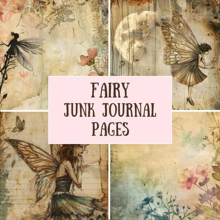 49 Free Printable Fairy Junk Journal Pages! - Artsydee - Drawing ...