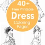 dress coloring pages