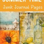 summer junk journal pages