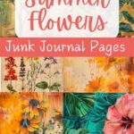 summer junk journal pages