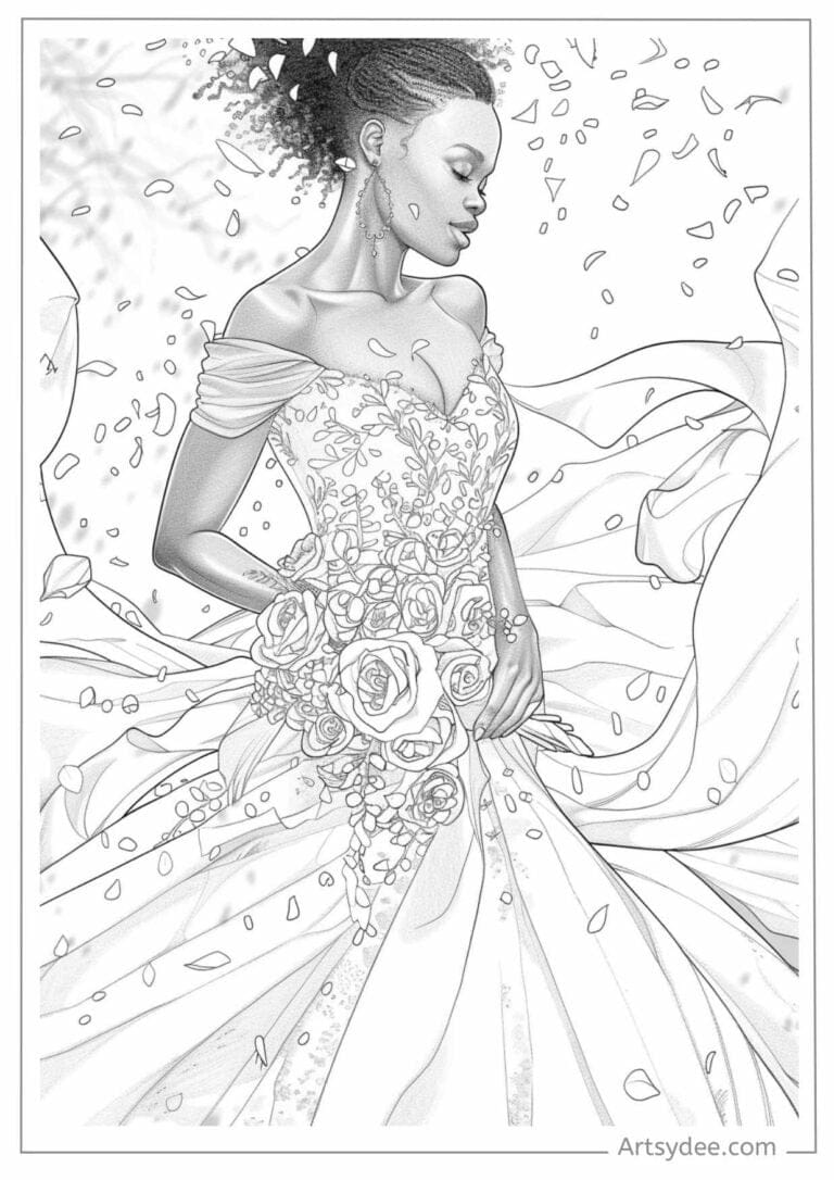 Wedding coloring pages