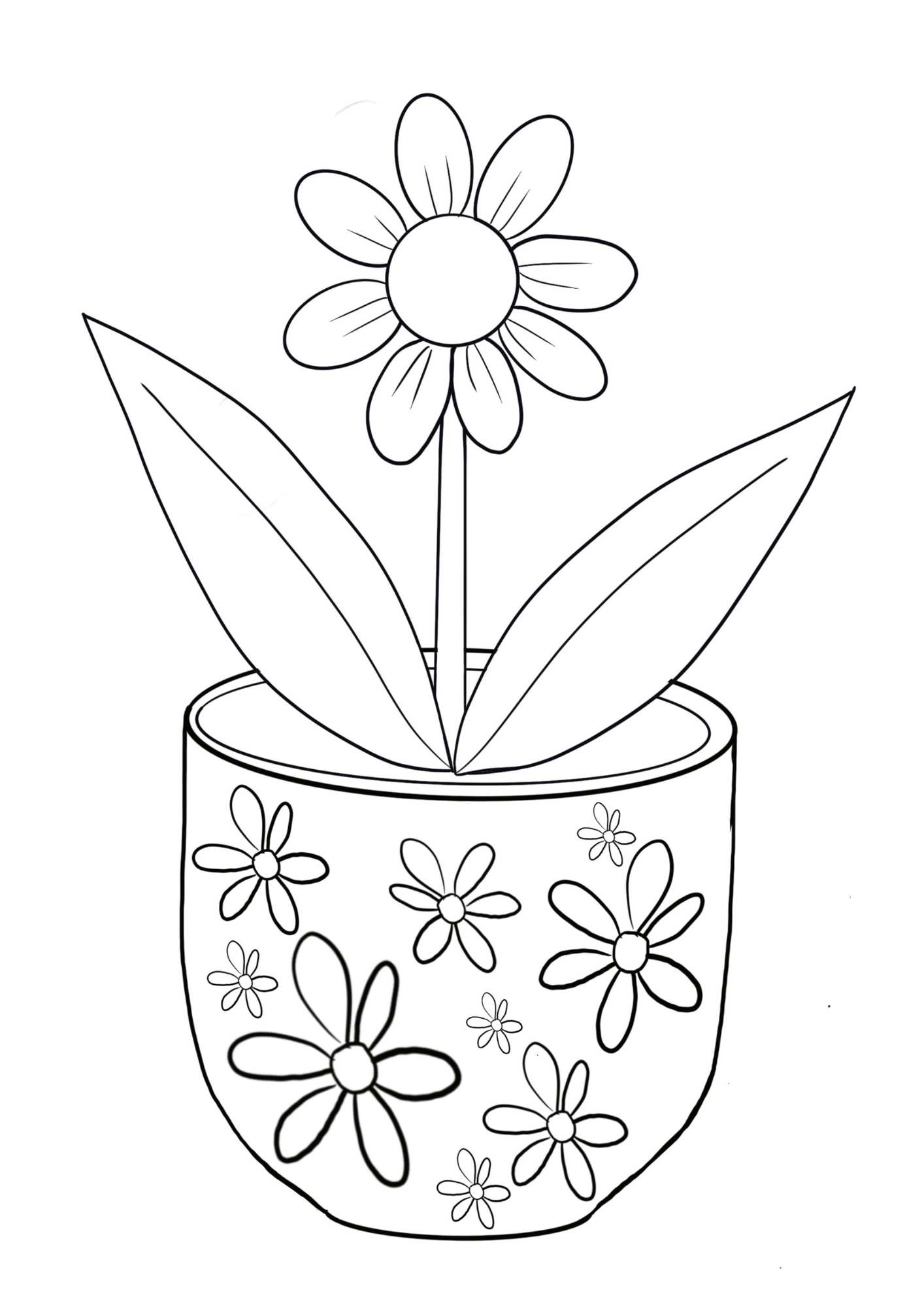 26 Delightful Flower Pot Template Printables: Get Ready to Bloom with ...