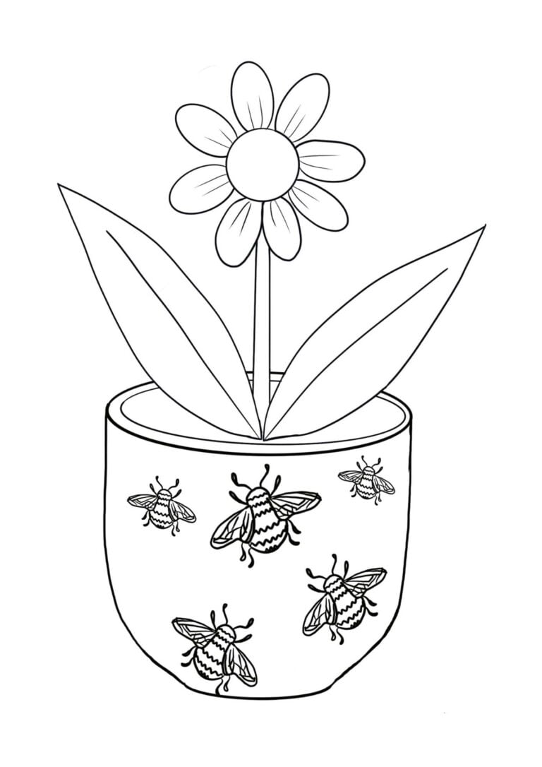 Flower Pot Template (4)