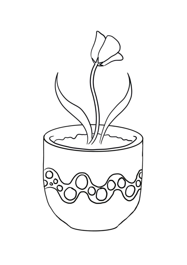 Flower Pot Template