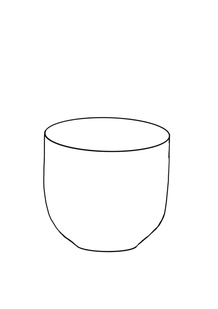 Flower Pot Template single blank pot (4)