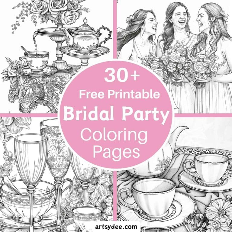 30+ FREE Printable Bridal Party Coloring Pages (Easy-to-Print PDF ...