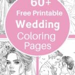 Wedding coloring pages