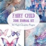 fairy child junk journal kit