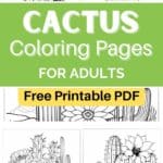 cactus coloring pages artsydee